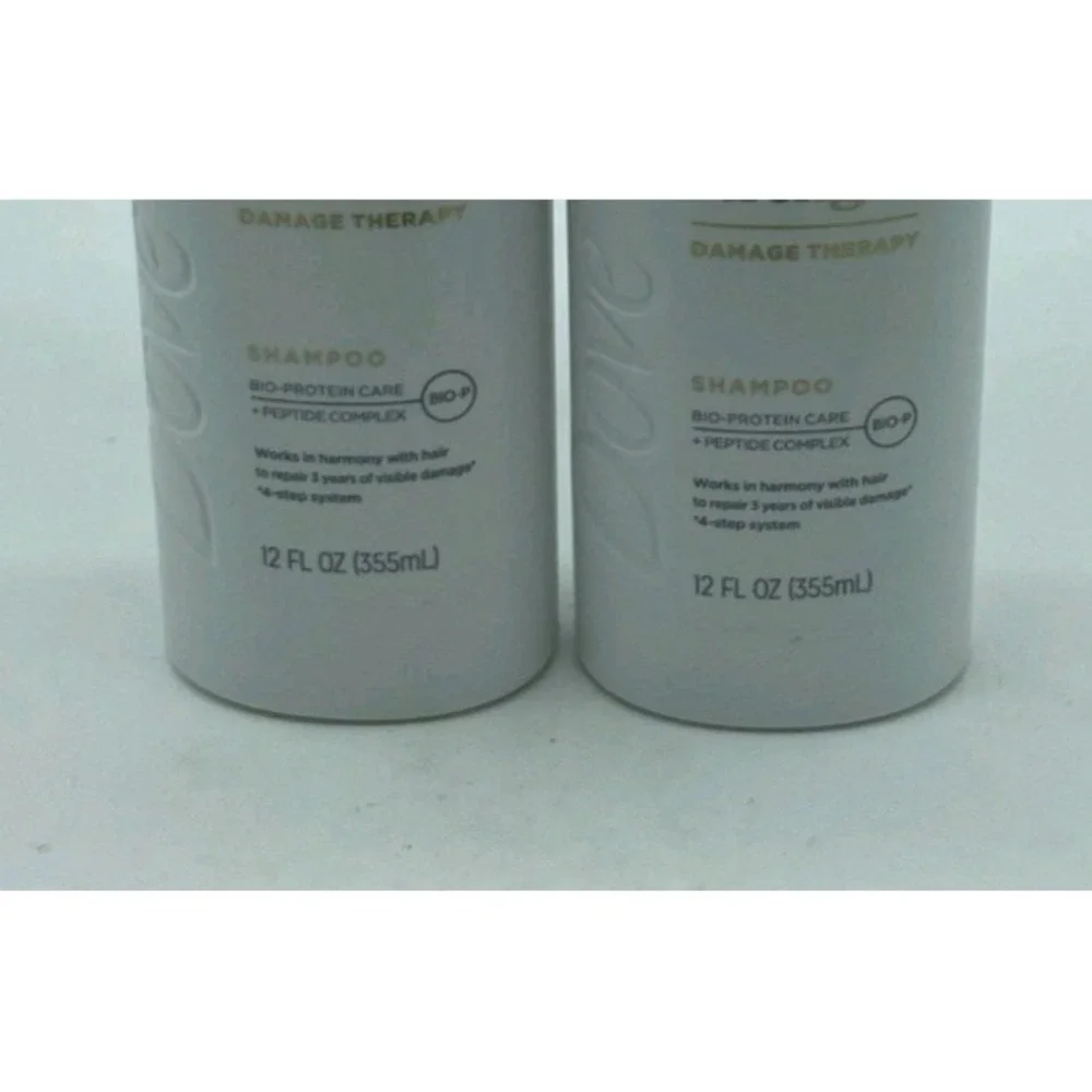 Dove Bond Strength Damage Therapy Shampoo Lot Of 2 12 Oz. Bio-Protein Repair